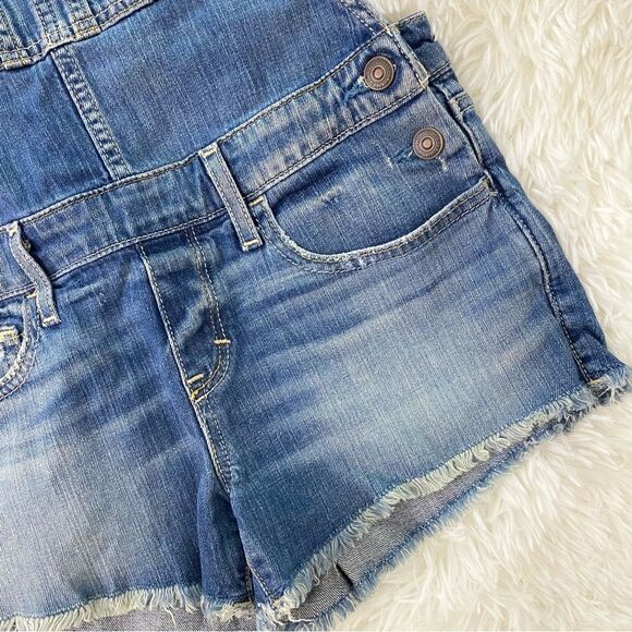 Vintage Y2k Abercrombie & Fitch Blue Denim Overalls - Picture 3 of 5